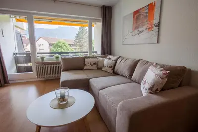 Ein Sitzbereich in der Unterkunft Alpenzauber Whg.25
