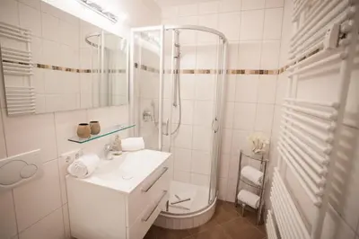 Ein Badezimmer in der Unterkunft Alpenzauber Whg.25