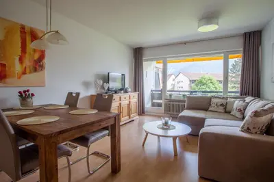 Ein Sitzbereich in der Unterkunft Alpenzauber Whg.25