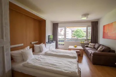 Ein Bett oder Betten in einem Zimmer der Unterkunft Alpenglück Whg. 20