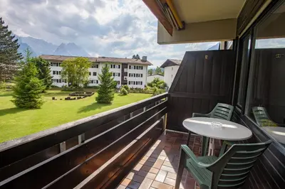 Ein Balkon oder eine Terrasse in der Unterkunft Alpenglück Whg. 20