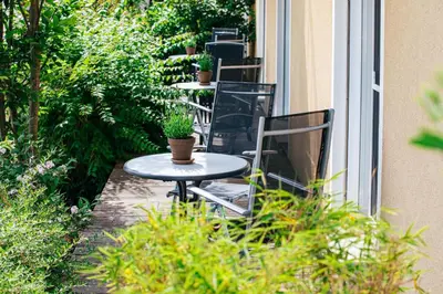 Ein Garten an der Unterkunft Gasthaus Hotel Ostermeier