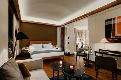Ein Bett oder Betten in einem Zimmer der Unterkunft DO & CO Hotel München