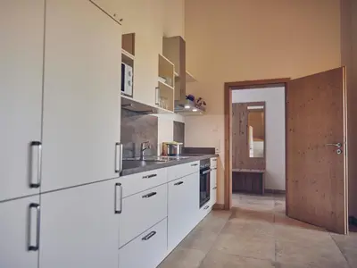 Küche/Küchenzeile in der Unterkunft Lehnerhof