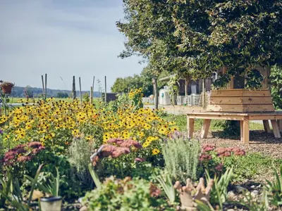 Ein Garten an der Unterkunft Lehnerhof