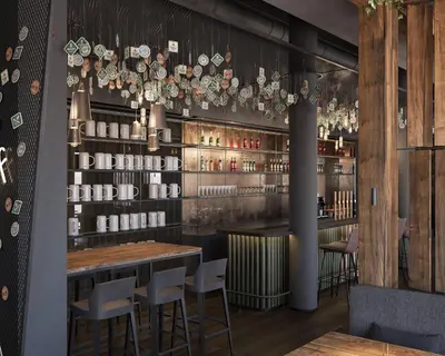 Lounge oder Bar in der Unterkunft ZELLER's Quartier Hotel