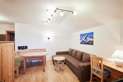 Ein Sitzbereich in der Unterkunft Landhaus Lina