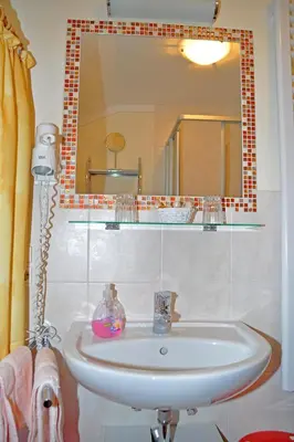 Ein Badezimmer in der Unterkunft Taffenreutherhof