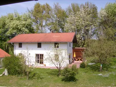Ein Garten an der Unterkunft Doblerhof