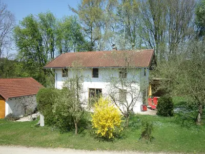 Ein Garten an der Unterkunft Doblerhof