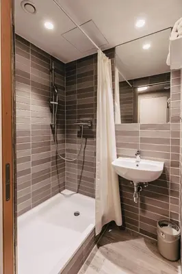 Ein Badezimmer in der Unterkunft Jugendherberge München City