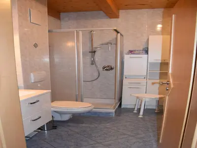 Ein Badezimmer in der Unterkunft Ferienhof Schauer