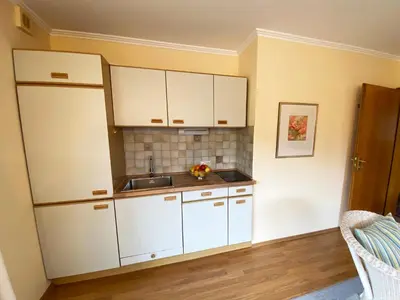 Küche/Küchenzeile in der Unterkunft Haus Irmgard