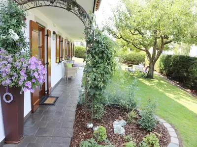 Ein Garten an der Unterkunft Strohmayer Appartements