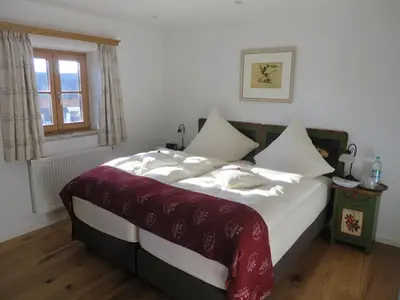 Ein Bett oder Betten in einem Zimmer der Unterkunft Landhof Angstl - Gästezimmer und Tagungsraum