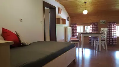 Ein Bett oder Betten in einem Zimmer der Unterkunft Hof Roßruck