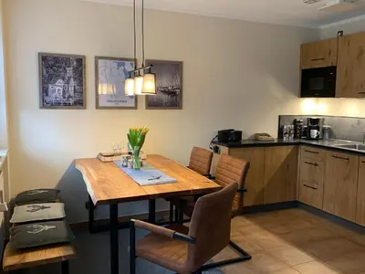 Küche/Küchenzeile in der Unterkunft Ferienwohnung Theresa