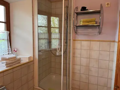 Ein Badezimmer in der Unterkunft Sprenghof