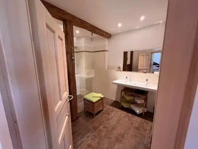 Ein Badezimmer in der Unterkunft Sprenghof