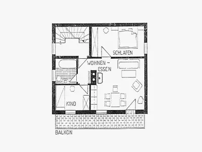 Grundriss der Unterkunft Haus Oberland