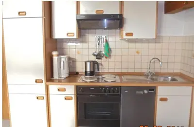 Küche/Küchenzeile in der Unterkunft Ferienwohnung Daiber