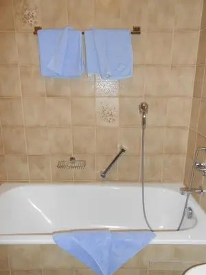 Ein Badezimmer in der Unterkunft Farchanter Alm