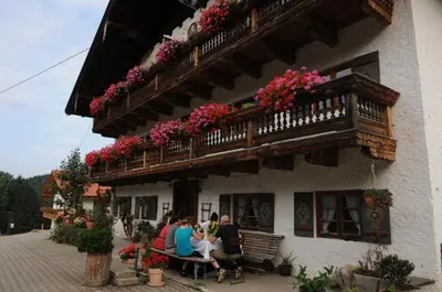 Ein Balkon oder eine Terrasse in der Unterkunft Stöttnerhof Urlaub auf dem Bauernhof