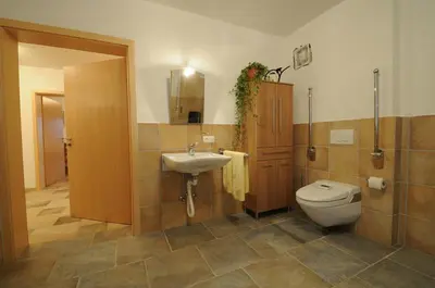 Ein Badezimmer in der Unterkunft Stöttnerhof Urlaub auf dem Bauernhof