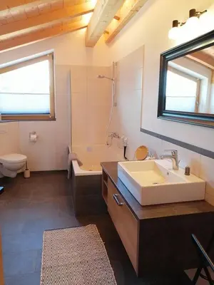 Ein Badezimmer in der Unterkunft Wolke 8