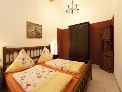 Ein Bett oder Betten in einem Zimmer der Unterkunft Ferienwohnung Linde