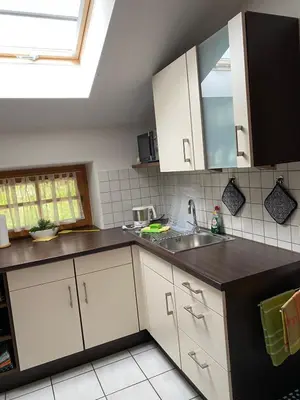 Küche/Küchenzeile in der Unterkunft Ferienwohnung Elisabeth