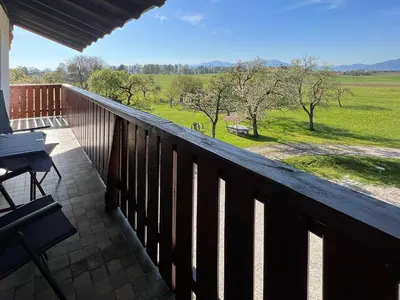 Ein Balkon oder eine Terrasse in der Unterkunft Ferienwohnungen Loisenhof