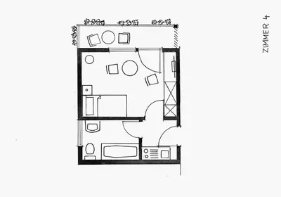 Grundriss der Unterkunft Ferienwohnungen Birkenhof Apartments