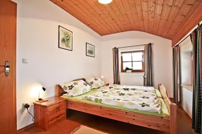 Ein Bett oder Betten in einem Zimmer der Unterkunft Beim Wagner