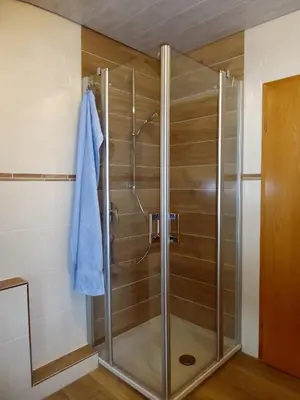Ein Badezimmer in der Unterkunft Beim Wagner