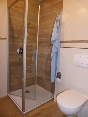 Ein Badezimmer in der Unterkunft Beim Wagner