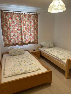 Ein Bett oder Betten in einem Zimmer der Unterkunft Ferienhaus Siedenberg