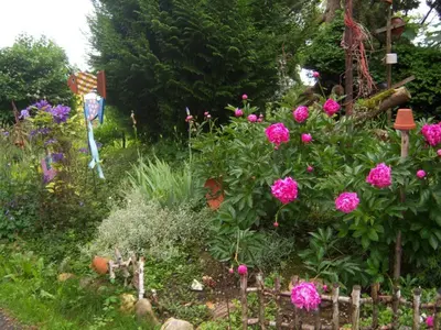 Ein Garten an der Unterkunft Irgenbauer