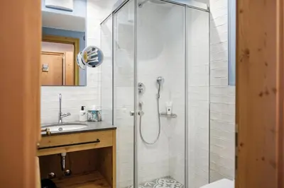 Ein Badezimmer in der Unterkunft Landhaus am Stein