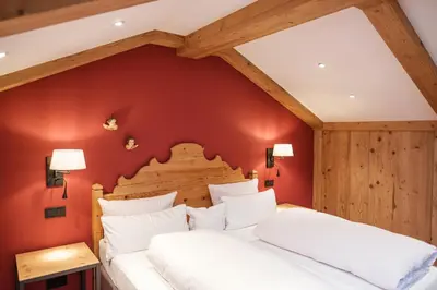 Ein Bett oder Betten in einem Zimmer der Unterkunft Landhaus am Stein