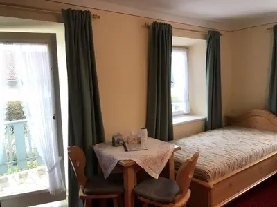 Ein Bett oder Betten in einem Zimmer der Unterkunft Beim Haasen