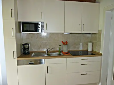 Küche/Küchenzeile in der Unterkunft Ferienappartement in der Wolfsgrube-Rambichler