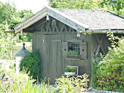 Ein Garten an der Unterkunft Ferienappartement in der Wolfsgrube-Rambichler