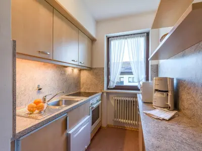 Küche/Küchenzeile in der Unterkunft Ferienwohnanlage Oberaudorf C4 mit Hallenbad und Sauna