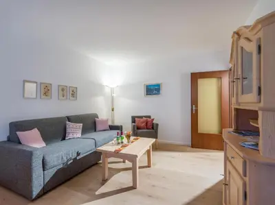 Ein Sitzbereich in der Unterkunft Ferienwohnanlage-Oberaudorf C 1mit Hallenbad und Sauna