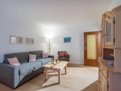 Ein Sitzbereich in der Unterkunft Ferienwohnanlage-Oberaudorf C 1mit Hallenbad und Sauna