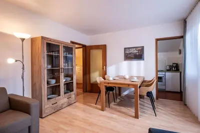 Küche/Küchenzeile in der Unterkunft Ferienwohnanlage Oberaudorf F8 mit Hallenbad und Sauna