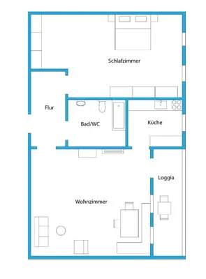 Grundriss der Unterkunft Ferienwohnanlage Oberaudorf E5 mit Hallenbad und Sauna