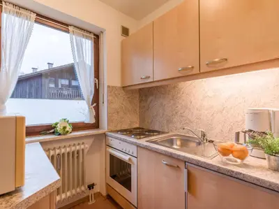Küche/Küchenzeile in der Unterkunft Ferienwohnanlage Oberaudorf F5 mit Hallenbad und Sauna