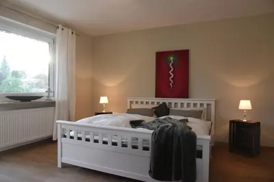 Ein Bett oder Betten in einem Zimmer der Unterkunft Sylvia Helene Lafrenz
